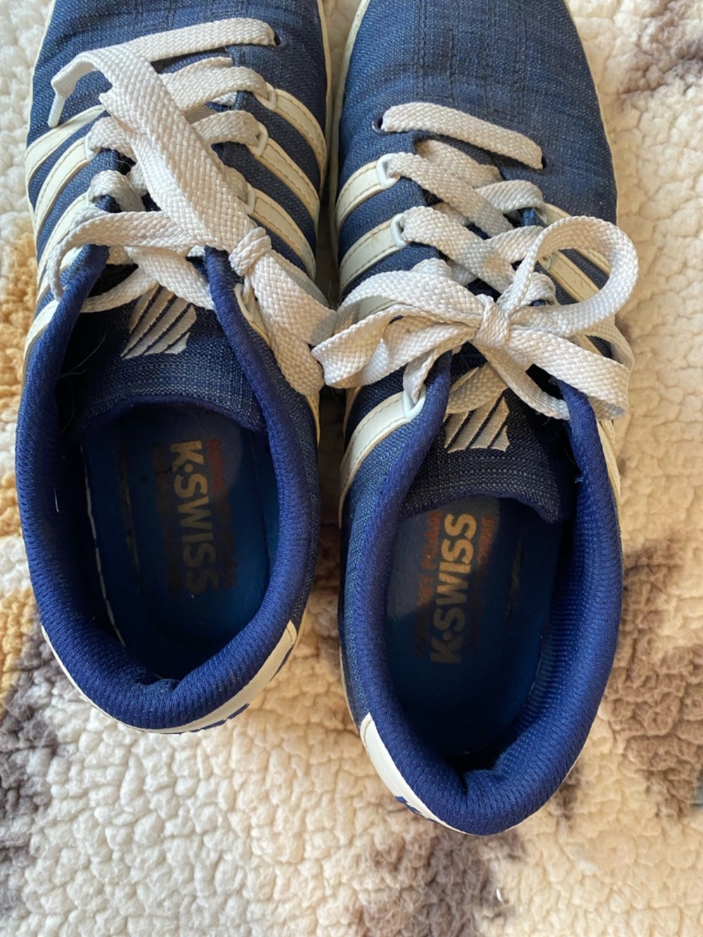 Men's K Swiss Navy and White sneakers - Picture 3 of 6